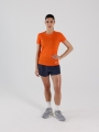 T-shirt de corrida regular para mulher - laranja 4FWSS25TFTSF1265 laranja