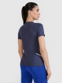 T-shirt de corrida regular para mulher - cinzento 4FWSS25TFTSF1267 cinzento
