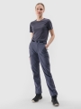 T-shirt de trekking para mulher em lã Merino - cinzenta 4FWSS25TFTSF1269 cinzenta