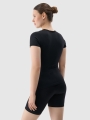 T-shirt de ioga de secagem rápida para mulher - preto 4FWSS25TFTSF1270 preto