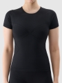 T-shirt de ioga de secagem rápida para mulher - preto 4FWSS25TFTSF1270 preto