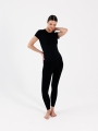 T-shirt de ioga de secagem rápida para mulher - preto 4FWSS25TFTSF1270 preto