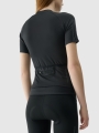 T-shirt de ciclismo de secagem rápida para mulher - preto 4FWSS25TFTSF1291 preto