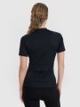 Camisola de Ciclismo Quick Dry com Fecho de Correr para Mulher - Preto - 4FWSS25TFTSF1291 
