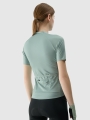 T-shirt de ciclismo de secagem rápida para mulher - turquesa 4FWSS25TFTSF1291 turquesa