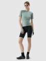 T-shirt de ciclismo de secagem rápida para mulher - turquesa 4FWSS25TFTSF1291 turquesa