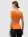 T-shirt de ciclismo de secagem rápida para mulher - laranja 4FWSS25TFTSF1291 laranja