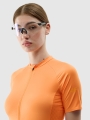 T-shirt de ciclismo de secagem rápida para mulher - laranja 4FWSS25TFTSF1291 laranja