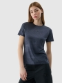 T-shirt de ciclismo de secagem rápida para mulher - preto 4FWSS25TFTSF1292 preto