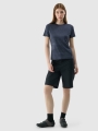 T-shirt de ciclismo de secagem rápida para mulher - preto 4FWSS25TFTSF1292 preto