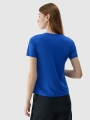 T-shirt de ciclismo de secagem rápida para mulher - azul 4FWSS25TFTSF1433 azul