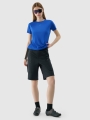 T-shirt de ciclismo de secagem rápida para mulher - azul 4FWSS25TFTSF1433 azul