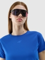 T-shirt de ciclismo de secagem rápida para mulher - azul 4FWSS25TFTSF1433 azul
