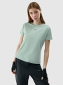 T-shirt de ciclismo de secagem rápida para mulher - turquesa 4FWSS25TFTSF1433 turquesa