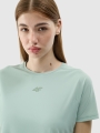T-shirt de ciclismo de secagem rápida para mulher - turquesa 4FWSS25TFTSF1433 turquesa