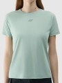 T-shirt de ciclismo de secagem rápida para mulher - turquesa 4FWSS25TFTSF1433 turquesa