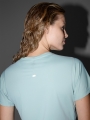 T-shirt de ciclismo de secagem rápida para mulher - turquesa 4FWSS25TFTSF1433 turquesa