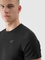 T-shirt de treino regular de secagem rápida para homem - preto 4FWSS25TFTSM1215 preto