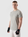 T-shirt de treino regular de secagem rápida para homem - caqui 4FWSS25TFTSM1215 olive/khaki