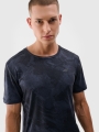 T-shirt de treino regular de secagem rápida para homem - preto 4FWSS25TFTSM1216 preto