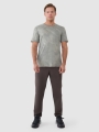T-shirt de treino regular de secagem rápida para homem - caqui 4FWSS25TFTSM1216 olive/khaki