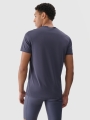T-shirt de corrida regular de secagem rápida para homem - cinzento 4FWSS25TFTSM1260 cinzento