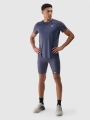 T-shirt de corrida regular de secagem rápida para homem - cinzento 4FWSS25TFTSM1260 cinzento