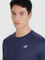 T-shirt de corrida regular de secagem rápida para homem - cinzento 4FWSS25TFTSM1260 cinzento