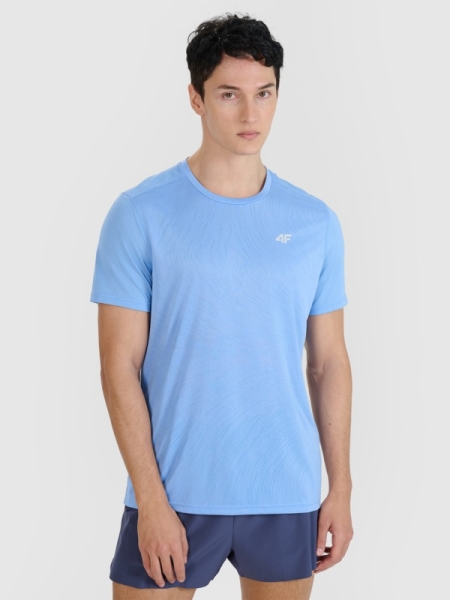 T-shirt de corrida regular de secagem rápida para homem - azul 4FWSS25TFTSM1260 azul