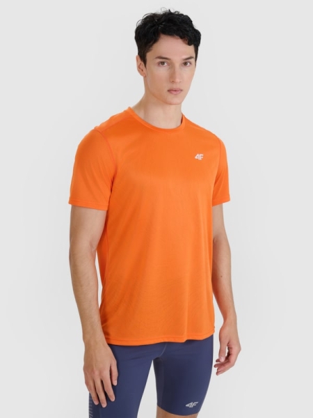 T-shirt de corrida regular de secagem rápida para homem - laranja 4FWSS25TFTSM1260 laranja
