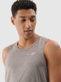 T-shirt de corrida regular de secagem rápida para homem - cinzenta 4FWSS25TFTSM1261 cinzenta