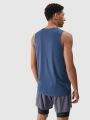 T-shirt de corrida regular de secagem rápida para homem - azul marinho 4FWSS25TFTSM1261 azul marinho