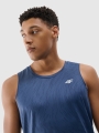 T-shirt de corrida regular de secagem rápida para homem - azul marinho 4FWSS25TFTSM1261 azul marinho