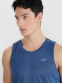 T-shirt de corrida regular de secagem rápida para homem - azul marinho 4FWSS25TFTSM1261 azul marinho