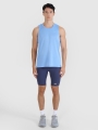T-shirt de corrida regular de secagem rápida para homem - azul 4FWSS25TFTSM1261 azul