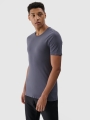 T-shirt de corrida de secagem rápida para homem - cinzento 4FWSS25TFTSM1262 cinzento