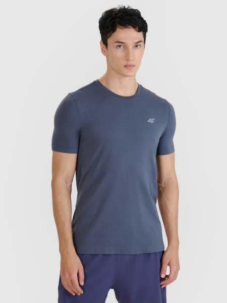 T-shirt de corrida de secagem rápida para homem - cinzento 4FWSS25TFTSM1262 cinzento