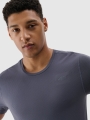 T-shirt de corrida de secagem rápida para homem - cinzento 4FWSS25TFTSM1262 cinzento