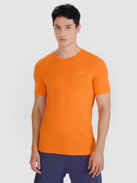 T-shirt de corrida de secagem rápida para homem - laranja 4FWSS25TFTSM1262 laranja