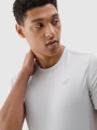 T-shirt de corrida slim de secagem rápida para homem - cinzento 4FWSS25TFTSM1263 cinzento