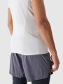 T-shirt de corrida slim de secagem rápida para homem - cinzento 4FWSS25TFTSM1263 cinzento