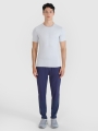 T-shirt de corrida slim de secagem rápida para homem - cinzento 4FWSS25TFTSM1263 cinzento