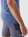 T-shirt de corrida slim de secagem rápida para homem - azul marinho 4FWSS25TFTSM1263 azul marinho