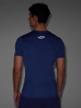 T-shirt de corrida slim de secagem rápida para homem - azul marinho 4FWSS25TFTSM1263 azul marinho