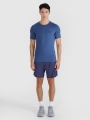 T-shirt de corrida slim de secagem rápida para homem - azul marinho 4FWSS25TFTSM1263 azul marinho