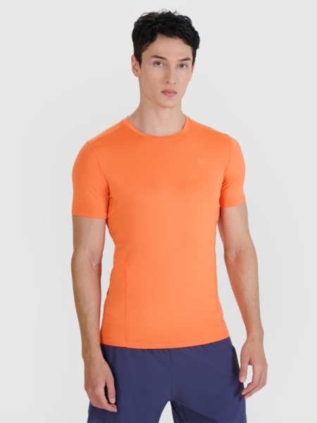 T-shirt de corrida slim de secagem rápida para homem - laranja 4FWSS25TFTSM1263 laranja