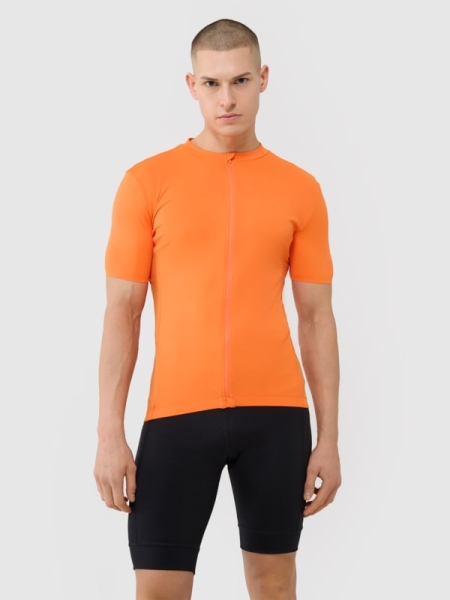 Camisola de Ciclismo com Fecho de Correr para Homem - Laranja  - 4FWSS25TFTSM1285	