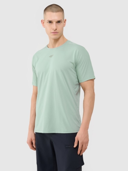 T-shirt de ciclismo de secagem rápida para homem - verde 4FWSS25TFTSM1434 turquesa