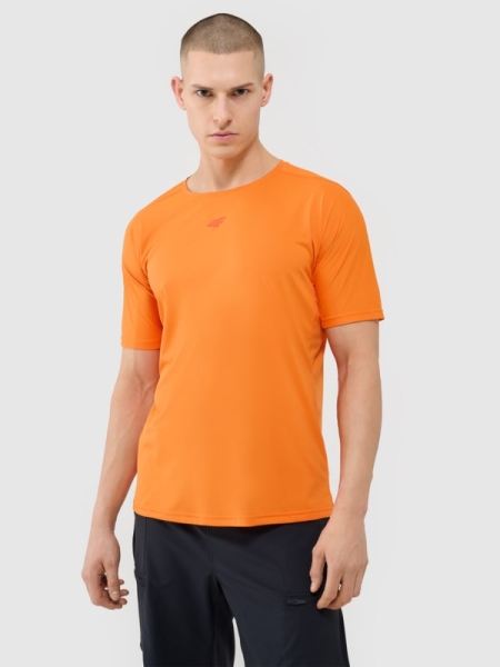 T-shirt de ciclismo de secagem rápida para homem - laranja 4FWSS25TFTSM1434 laranja