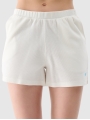 Calções de Malha Waffle para Mulher - Branco - 4FWSS25TSHOF531 